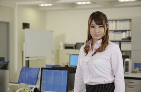 Cute Asian Secretary Nagisa Sayama Enjoys A Sizzling Gangbang In The Office