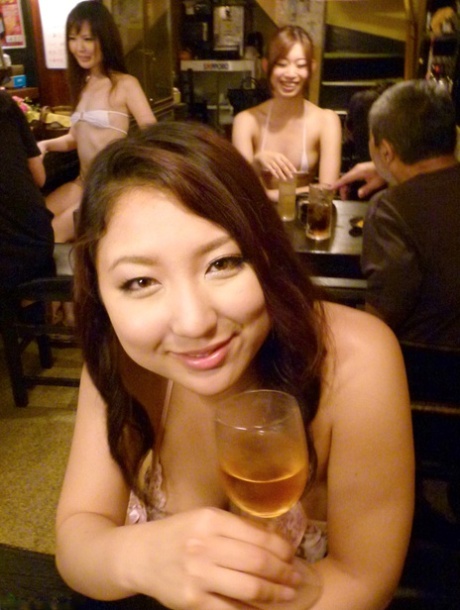 Sexy Asian Lesbian Yuri Honma Teasing Nude & Sharing Cock With Her Hot GFs