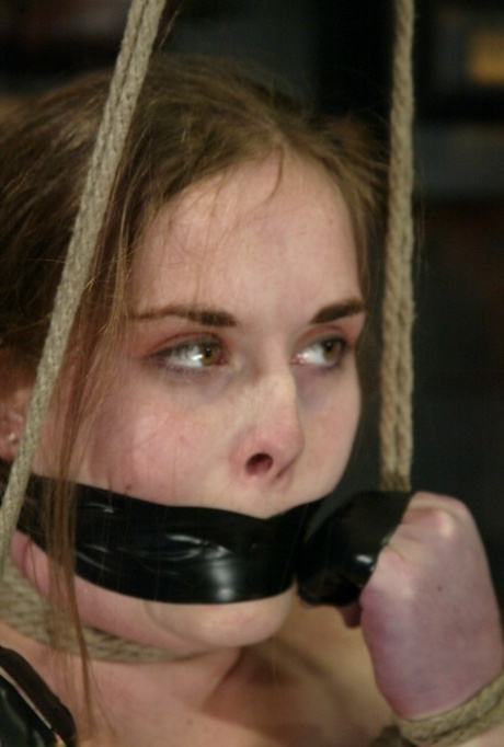 Restrained And Gagged Female Is Flogged And Masturbated Against Her Will