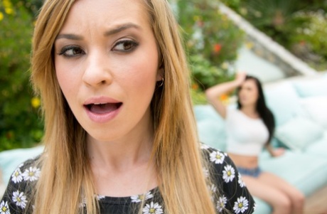 Hot teen graduates Kylie Nicole & Marley Brinx cure hangover with lesbian sex