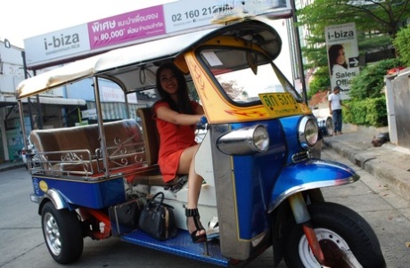 The first-time Tuk Tuk driver in Thailand is being replaced by a nude model.