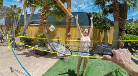 Delicious Blonde Mia Collins Screws Her Badminton Partner In POV