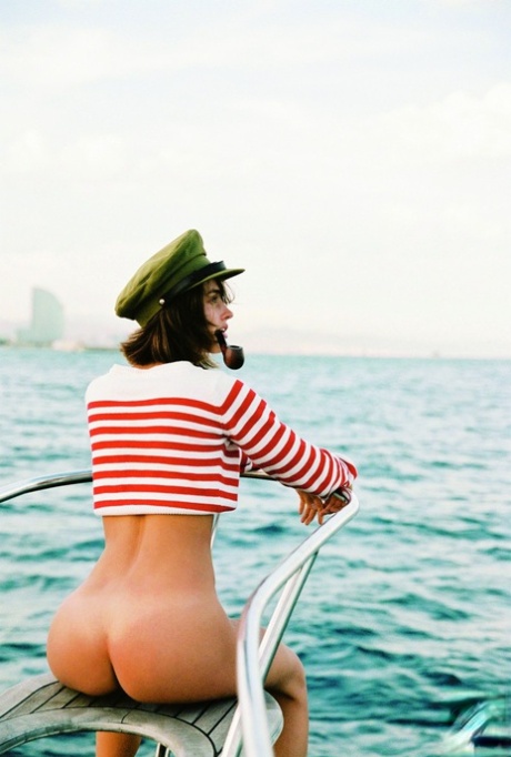 Exclusive Set Of Well Curved Female Sailor Johanne Landbo Showing Her Assets