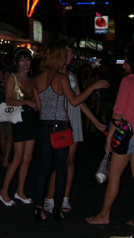 In Thailand, street hookers who are horny and naughty can be seen donning suggestive sexwear.