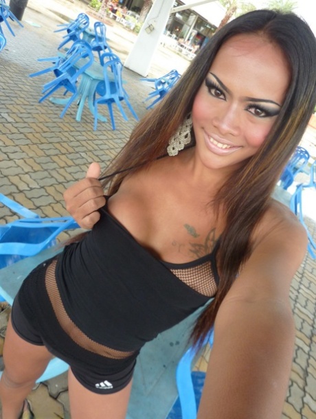 Tranny was spotted publicly teasing with big round tits and smoking hot asses.