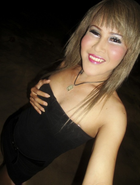 Check Out Jeab - A Ladyboy Who Loves The Beach And Loves Showing Off