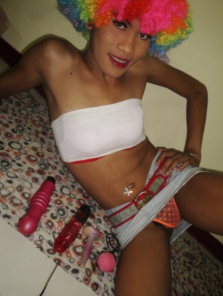 Cheerful Thai Femboy Got A Lot Of Sex Toys For Pleasing Tight Asshole