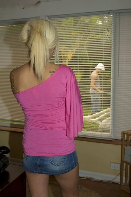 Outdoors, the lovable and playful Syndi Fox enjoys feeding and riding on a hard meat pole.