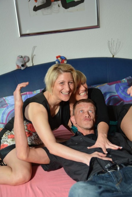 Good guy who can satisfy two blonde matures in hot threeway.