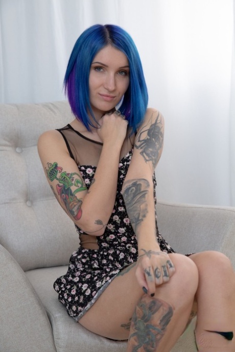 Blue Hair Porn Pics & Naked Photos - PornPics.com