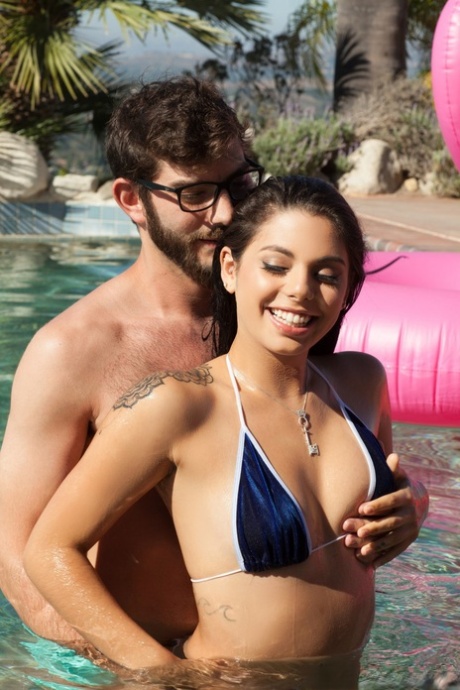 Petite Latina Gina Valentina Enjoys Dick In Many Poses Outdoors And Indoors