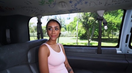 Ebony With Big Titties Ariana Aimes Hikes Her Skirt Up & Gets Rammed In A Van