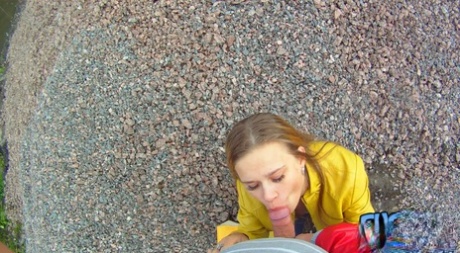 Emma, a young woman who enjoys sexual activity, experiences a doggystyle fuck and goes to a construction site.