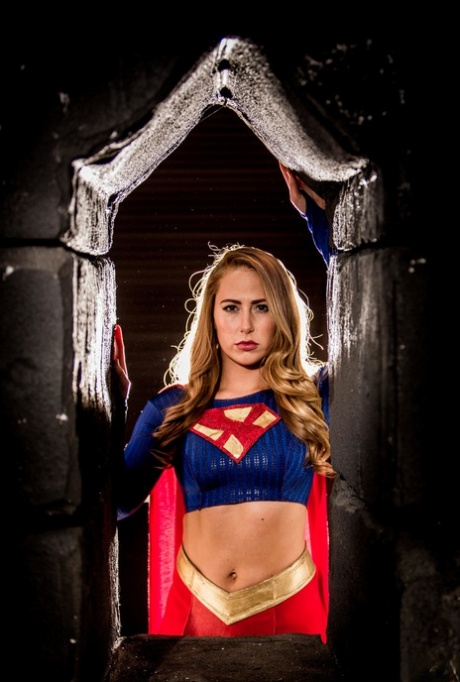 Horny Supergirl Carter Cruise Gives A BJ And Gets Ass Fucked By A Villain