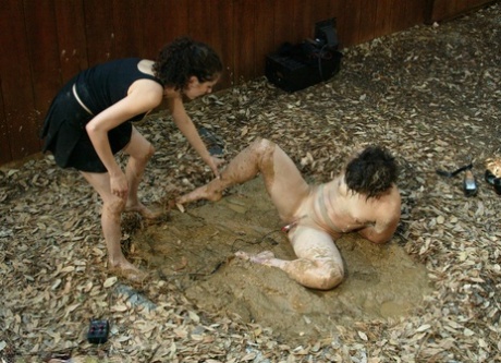 Slave Girl Dylan Ryan Gets Her Big Ass Brutally Toyed In The Mud