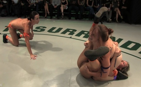 Completed: Ariel X, Bella Rossi (left), Hollie Stevens (5th) and Wenona Caputo (6th).
