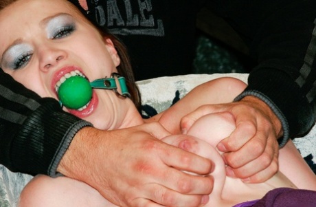 Emma, an amateur slut, is subjected to restraint, ball-gapping, and humiliation by a pervert.