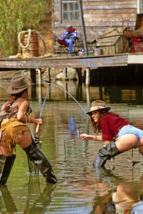 Exciting lesbian cowgirl MILFs Teanna Kai and Alex Arden cunnilingus in a wild GG environment.