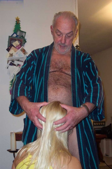 Blonde Babe With Nice Boobs Gina Blonde Gets Nailed By An Old Grandad