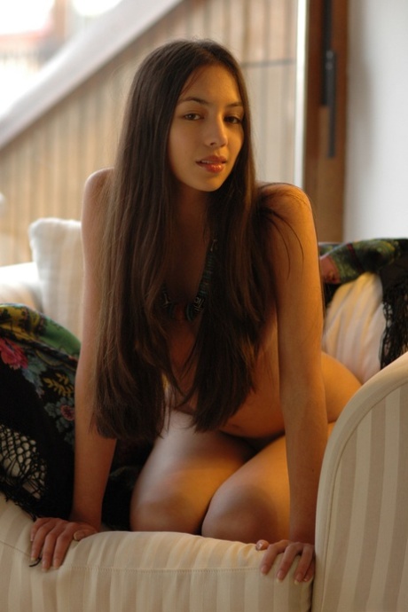 Pretty Teen Babe Sofia C Strips Her Dress & Exposes Her Incredible Body