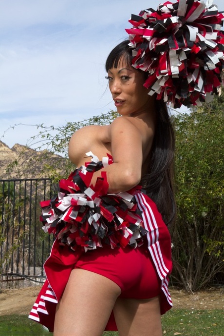 Asian Cheerleader With Big Tits Gaia Gets Gangbanged By A Group Of Strangers