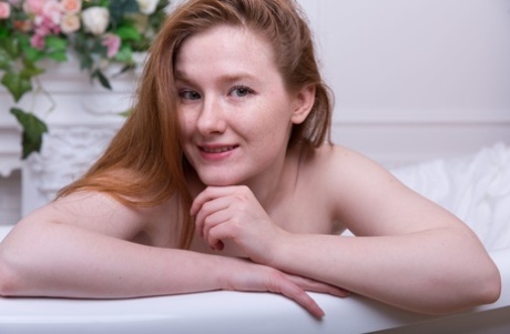 Glamorous Teen Babe Anika B Strips And Poses Naked In The Bathtub