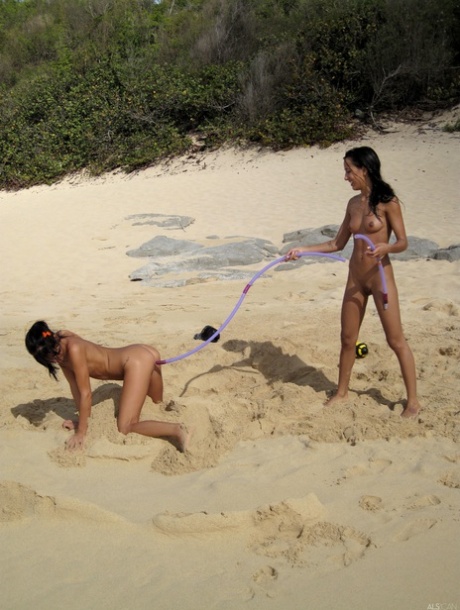 Three Amateur Girls Get Naked On A Sandy Beach While Getting Drunk