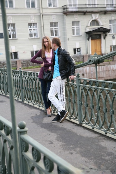 Amateur teen Mika having hardcore anal sex with a guy she just met