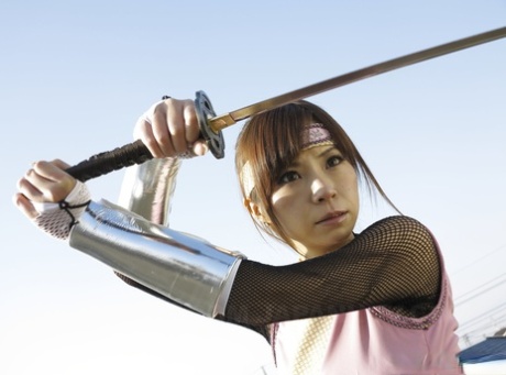 Japanese ninja Sumire Matsu is caught, humiliated and frightened by her foes.