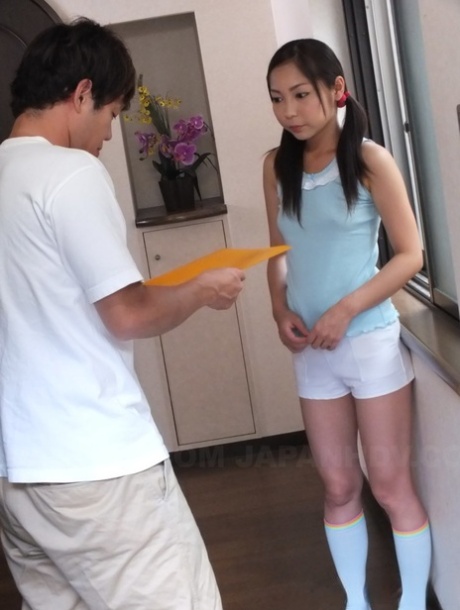 Cute Japanese Schoolgirl Lulu Kinouchi Loses Her Virginity & Gets Creampied