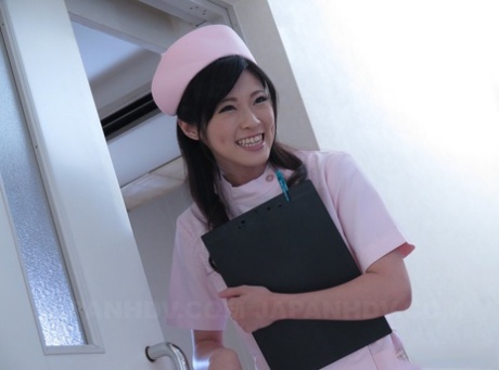 Cute Japanese Nurse Sara Yurikava Gives Her Patient A Sensual Handjob
