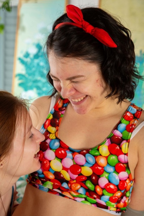 Girls: Teen girls Galina and Nina B are adorable and can even lick each other's vaginas.
