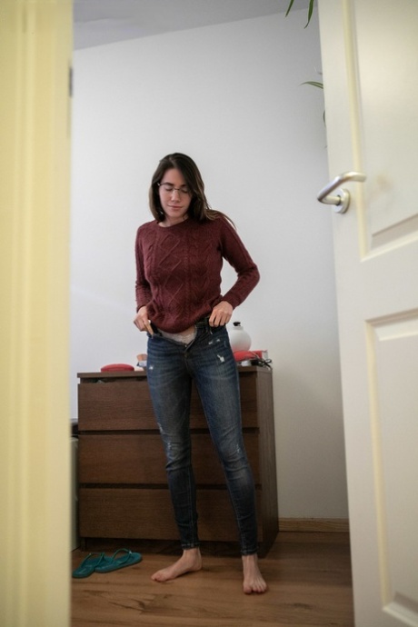 Paola G is displaying an alluring brunette figure with sultry curves.
