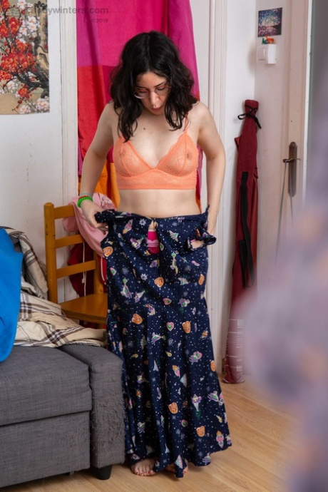 Irene A, an Australian geek who wears pink panties and a summer dress, exposes her body to the elements.