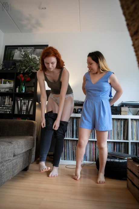 As they dress up, the seductive Anabelle and Maylin get caught spying on each other.