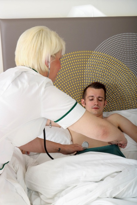 Young patient receives a therapeutic blowjob from Skyler, who is now fully grown and certified in nursing.