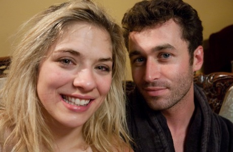 Lia Lor, despite being blonde and ball-gagged, is given a ton of attention by James Deen as she receives facial hair, nails, and massages.