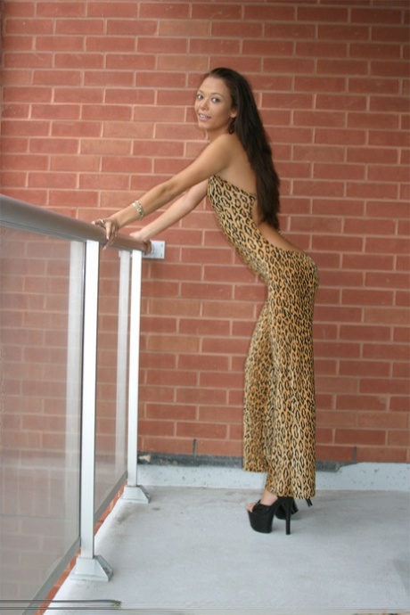 Amateur Babe In A Leopard Outfit Malaysia Takes A Dick From Behind