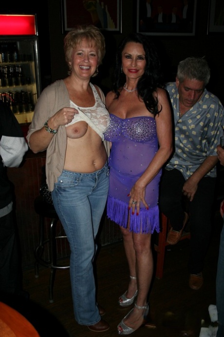 Fabulous Mature Double Dee And Her Girlfriends Expose Their Big Tits