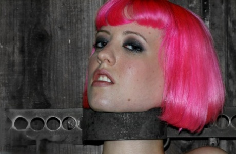 The master of Cherry Torn and Amber Rayne, their pink-haired slaves, torments them to death.