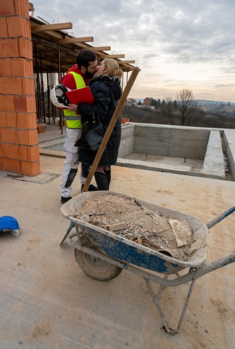 Mature superviser Layla assaults and stabs two construction workers.