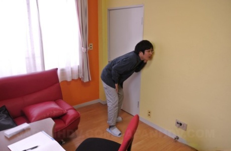 Enigmatic neighbor's nerdy son seduced by his Horny Asian housewife Yui Ayana.