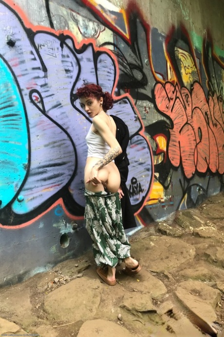 Petite Redhead Lola Fae Exposing Her Natural Tits And Her Yummy Pussy
