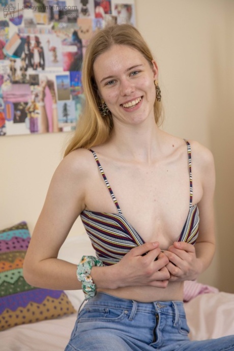 Australian Teen Clara M Flaunts Her Hairy Snatch In A Sexy Striptease