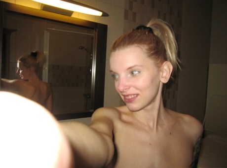 She captures nude selfies of her sweet natural tits for the amateur ponytailed.