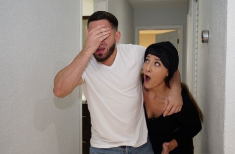 Tall Burglar With Big Tits Bella Rolland Gets Caught & Fucked By The Homeowner