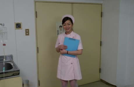 Petite Asian Nurse Maria Ono Treats Her Patient To A Hot Blowjob