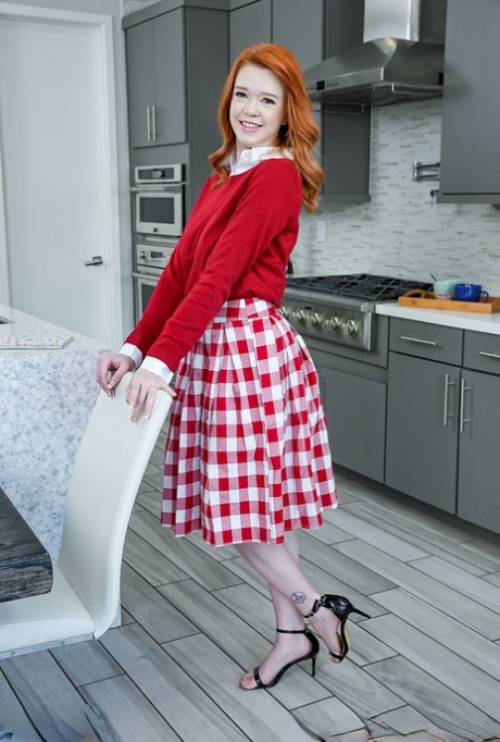 Redheaded PAWG Ariel Darling Getting Analized By A Black Stud In The Kitchen