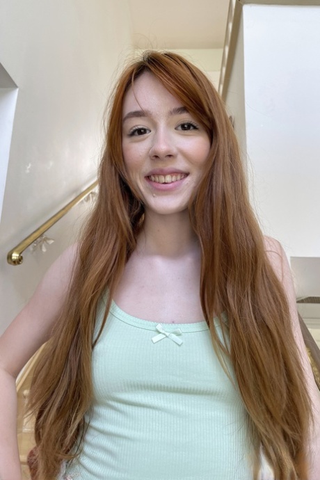 Adorable teen Michelle Anthony flaunts her hard nips and big booty in a solo