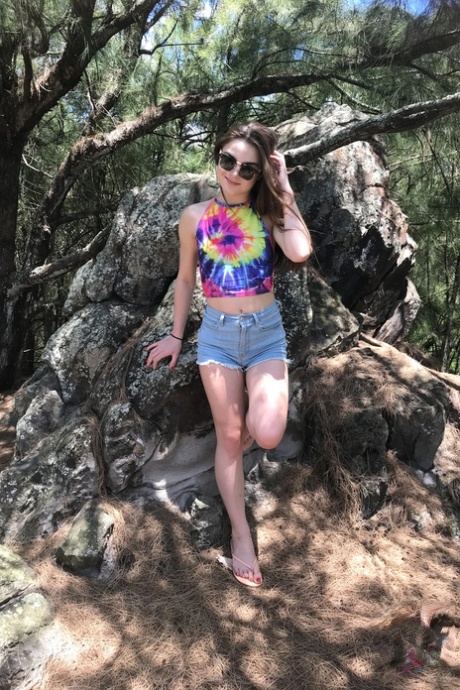 Brunette Girlfriend Megan Marx Flaunts Her Body In Different Locations